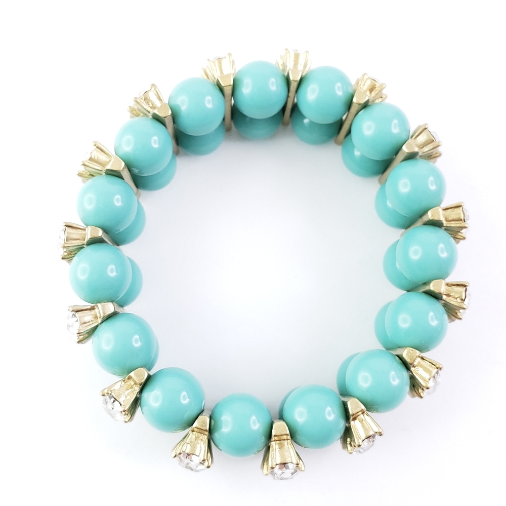 NWOT! J. Crew Statement Bracelet Blue Green - Picture 3 of 7